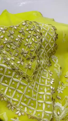 Rs 9000 organza hand made Emb gotta work shirt duppata Rs 9000 organza hand made Emb gotta work shirt duppata